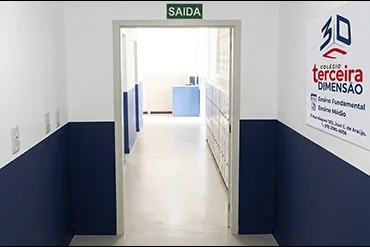 Corredor do Colégio Terceira Dimensão