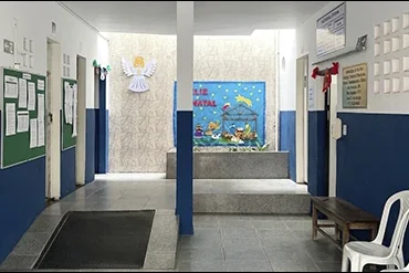Hall de entrada do colégio